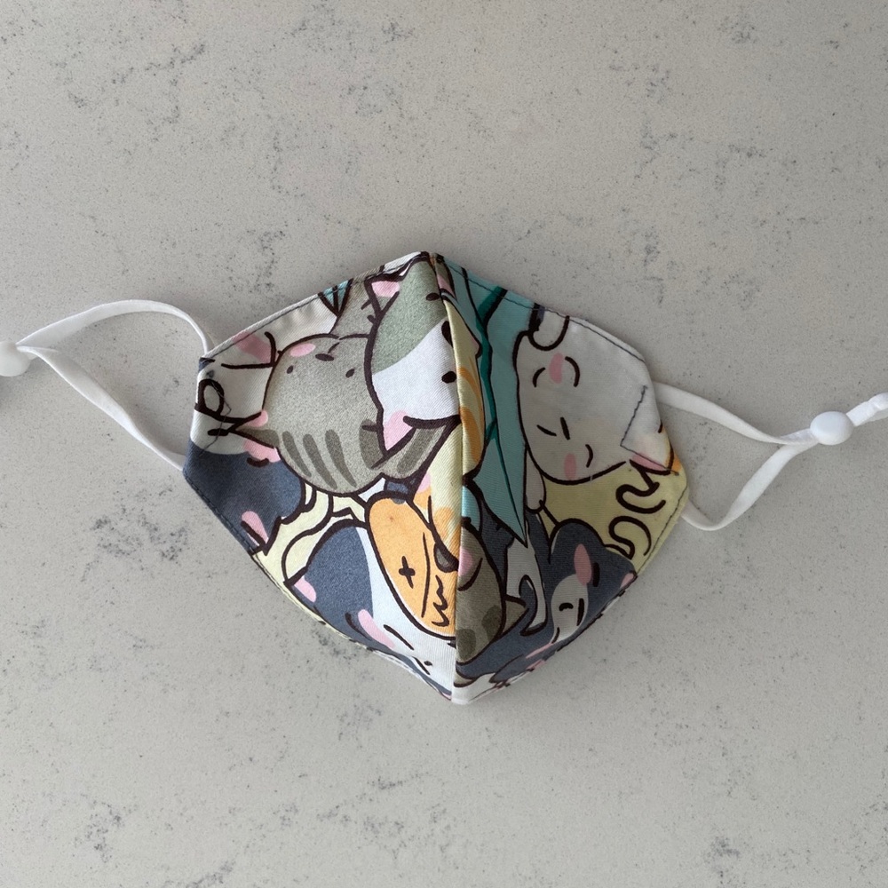 Handmade Kids Animal Print Face Mask
